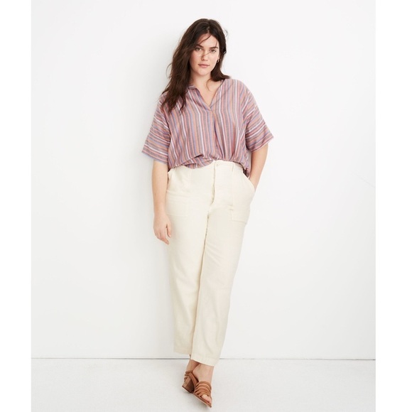 NWT MADEWELL griff fatigue pants in antique base ivory cream size 33 - Picture 1 of 6